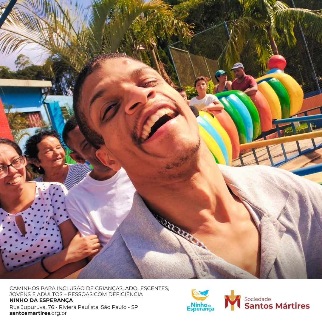 Ninho da Esperança proporciona um dia de lazer e inclusão para acolhidos e suas famílias no Clube Rincão. Foto: Acervo/Sociedade Santos Mártires